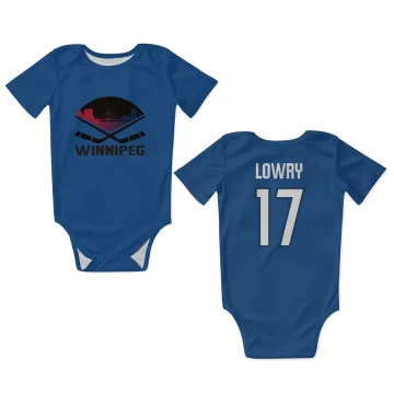 Adam Lowry Winnipeg Jets  Infant & Newborn Bodysuit  - Blue