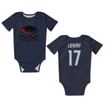 Adam Lowry Winnipeg Jets  Infant & Newborn Bodysuit  - Navy