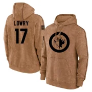 Adam Lowry Men's Winnipeg Jets 2023 Salute to Service Club Pullover Hoodie Brown