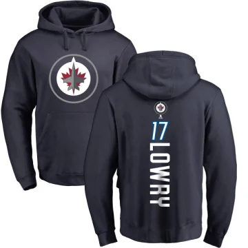 Adam Lowry Men's Winnipeg Jets Branded Backer Pullover Hoodie Navy