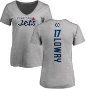 Adam Lowry Women's Winnipeg Jets Branded Backer T-Shirt - Ash