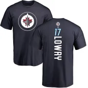 Adam Lowry Youth Winnipeg Jets Backer T-Shirt - Navy