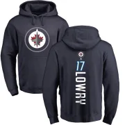 Adam Lowry Youth Winnipeg Jets Branded Backer Pullover Hoodie Navy