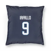 Alex Iafallo Winnipeg Jets  Pillow Cover (18 X 18) - Navy