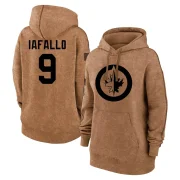 Alex Iafallo Women's Winnipeg Jets 2023 Salute to Service Pullover Hoodie Brown