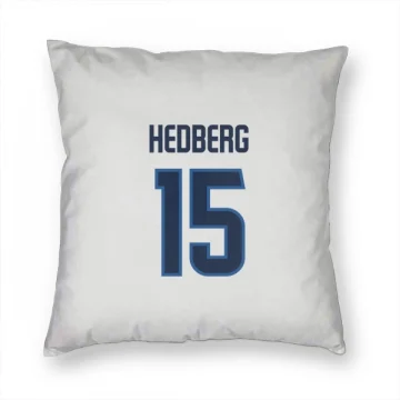 Anders Hedberg Winnipeg Jets  Pillow Cover (18 X 18) - White