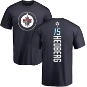 Anders Hedberg Men's Winnipeg Jets Branded Backer T-Shirt - Navy