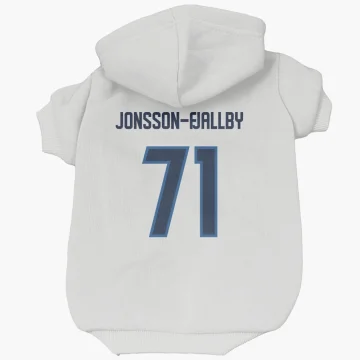 Axel Jonsson-Fjallby Winnipeg Jets  Dog & Cat Pet Hoodie - White