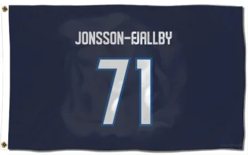 Axel Jonsson-Fjallby Winnipeg Jets  Flag (3 X 5) - Navy