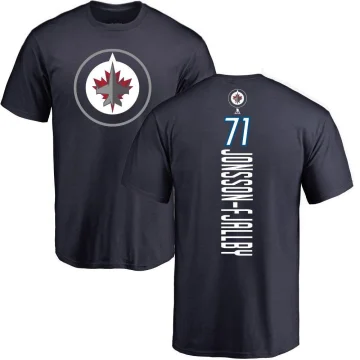 Axel Jonsson-Fjallby Men's Winnipeg Jets Backer T-Shirt - Navy