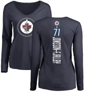 Axel Jonsson-Fjallby Women's Winnipeg Jets Backer Long Sleeve T-Shirt - Navy