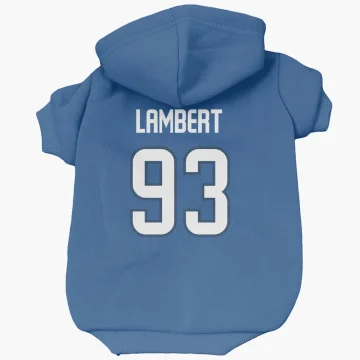 Brad Lambert Winnipeg Jets  Dog & Cat Pet Hoodie - Blue