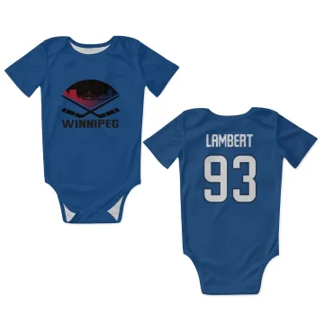 Brad Lambert Winnipeg Jets  Infant & Newborn Bodysuit - Blue