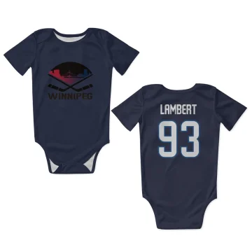 Brad Lambert Winnipeg Jets  Infant & Newborn Bodysuit - Navy