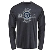 Brad Lambert Men's Winnipeg Jets Insignia Long Sleeve T-Shirt - Navy