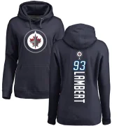 Brad Lambert Women's Winnipeg Jets Branded Backer Pullover Hoodie Navy