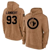 Brad Lambert Youth Winnipeg Jets 2023 Salute to Service Club Pullover Hoodie Brown