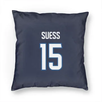 C.J. Suess Winnipeg Jets  Pillow Cover (18 X 18) - Navy