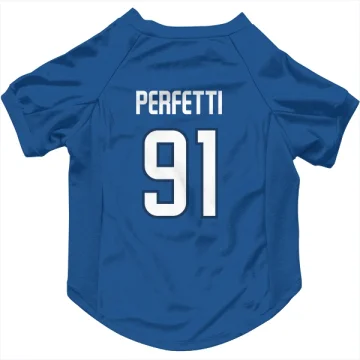 Cole Perfetti Winnipeg Jets  Dog & Cat Pet Jersey - Blue