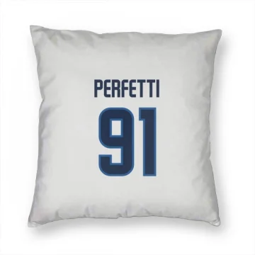 Cole Perfetti Winnipeg Jets  Pillow Cover (18 X 18) - White