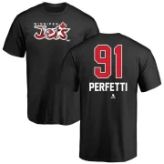 Cole Perfetti Men's Winnipeg Jets Name and Number Banner Wave T-Shirt - Black