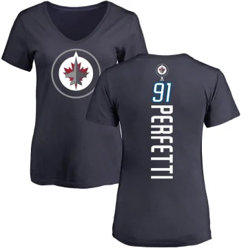 Cole Perfetti Women's Winnipeg Jets Backer T-Shirt - Navy