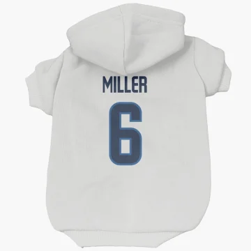 Colin Miller Winnipeg Jets  Dog & Cat Pet Hoodie - White