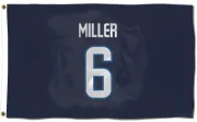 Colin Miller Winnipeg Jets  Flag (3 X 5) - Navy