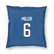 Colin Miller Winnipeg Jets  Pillow Cover (18 X 18) - Blue