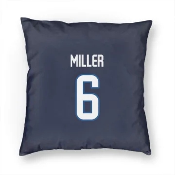 Colin Miller Winnipeg Jets  Pillow Cover (18 X 18) - Navy