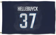 Connor Hellebuyck Winnipeg Jets  Flag (3 X 5) - Navy