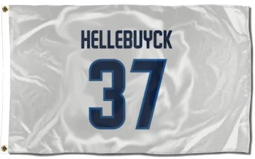 Connor Hellebuyck Winnipeg Jets  Flag (3 X 5) - White