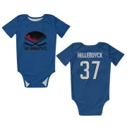 Connor Hellebuyck Winnipeg Jets  Infant & Newborn Bodysuit  - Blue