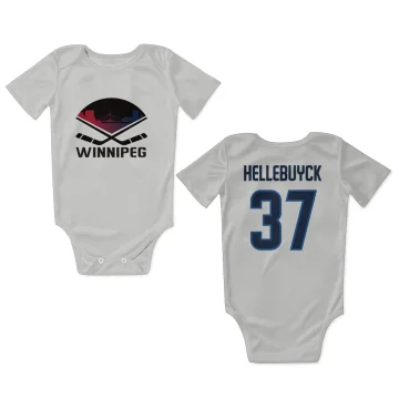 Connor Hellebuyck Winnipeg Jets  Infant & Newborn Bodysuit  - White