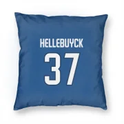 Connor Hellebuyck Winnipeg Jets  Pillow Cover (18 X 18) - Blue