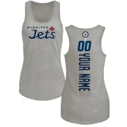 Custom Women's Winnipeg Jets Branded Backer Tank Top - Ash