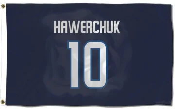 Dale Hawerchuk Winnipeg Jets  Flag (3 X 5) - Navy