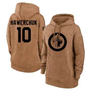 Dale Hawerchuk Women's Winnipeg Jets 2023 Salute to Service Pullover Hoodie Brown