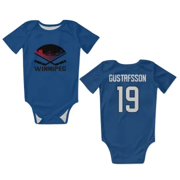 David Gustafsson Winnipeg Jets  Infant & Newborn Bodysuit  - Blue