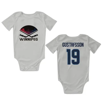 David Gustafsson Winnipeg Jets  Infant & Newborn Bodysuit  - White