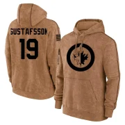 David Gustafsson Youth Winnipeg Jets 2023 Salute to Service Club Pullover Hoodie Brown