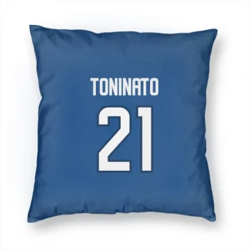 Dominic Toninato Winnipeg Jets  Pillow Cover (18 X 18) - Blue