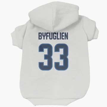 Dustin Byfuglien Winnipeg Jets  Dog & Cat Pet Hoodie - White