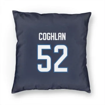 Dylan Coghlan Winnipeg Jets  Pillow Cover (18 X 18) - Navy