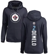 Dylan DeMelo Women's Winnipeg Jets Branded Backer Pullover Hoodie Navy