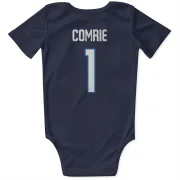 Eric Comrie Winnipeg Jets  Infant & Newborn Bodysuit - Navy