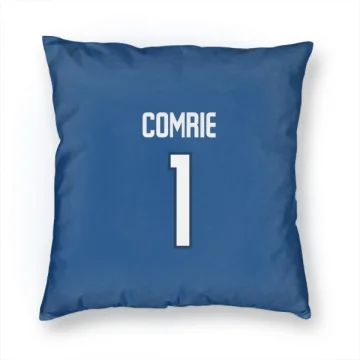 Eric Comrie Winnipeg Jets  Pillow Cover (18 X 18) - Blue