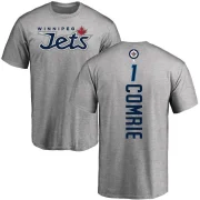 Eric Comrie Men's Winnipeg Jets Backer T-Shirt - Ash