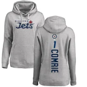 Eric Comrie Women's Winnipeg Jets Branded Ash Backer Pullover Hoodie