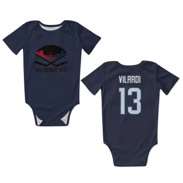 Gabriel Vilardi Winnipeg Jets  Infant & Newborn Bodysuit - Navy